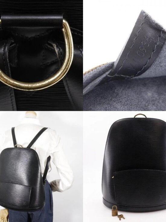 LOUIS VUITTON Gobelins Backpack Daypack M52292 Noir black Epi Leather Women